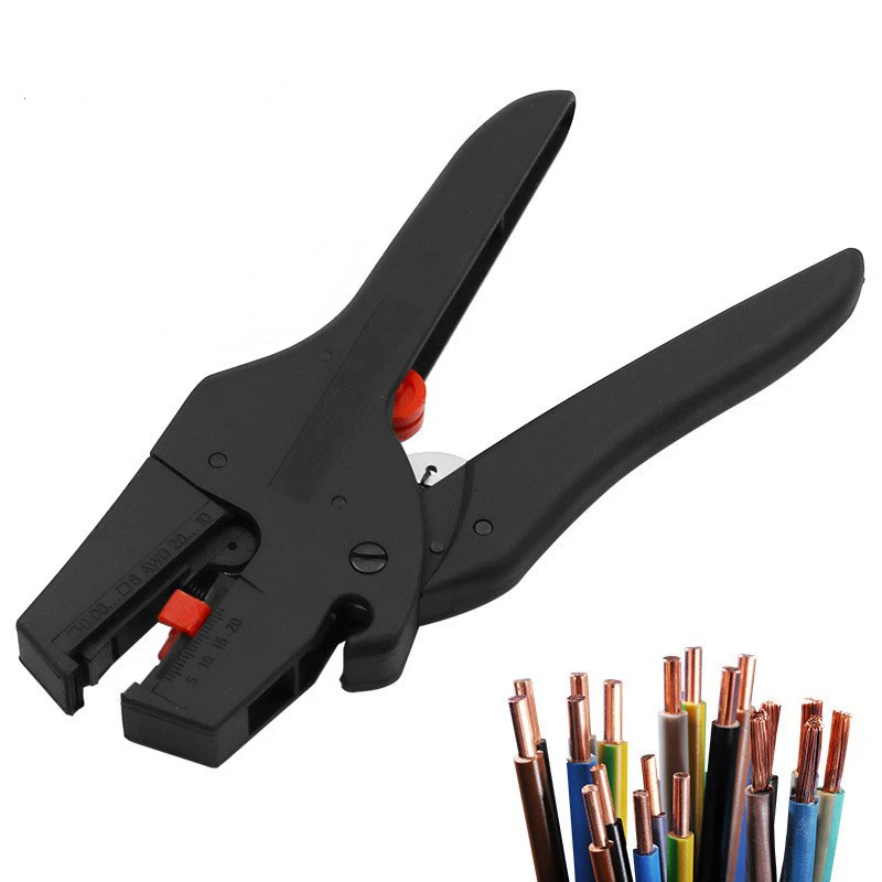 Black Duckbill Wire Stripper Common Electrician Tool Duckbill Wire Stripper Self-adjusting Insulated Wire 0.08-6mm