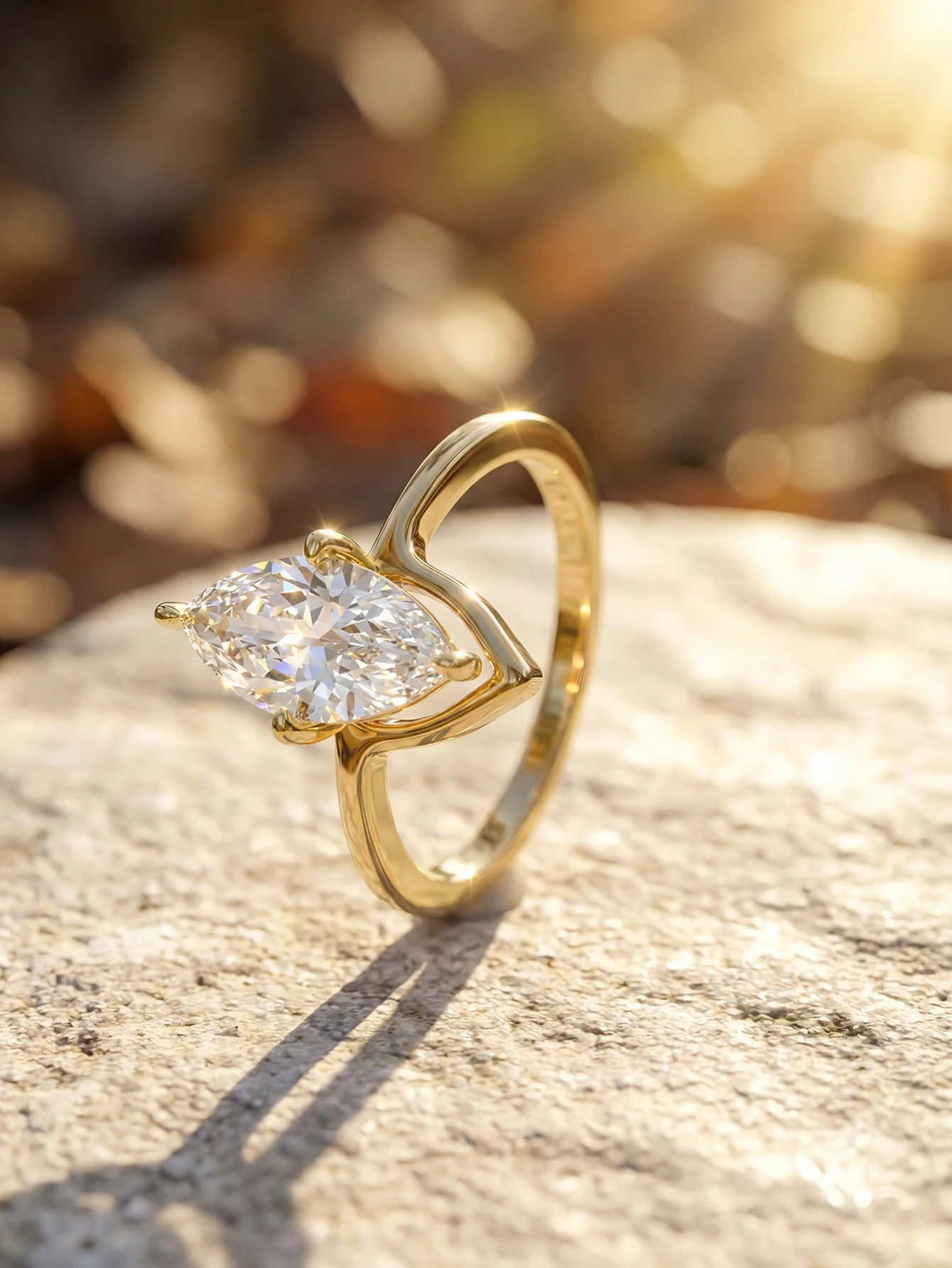 

925 Sterling Silver Fashion Simple Marquise Zircon Ring For Women Engagement Party Anniversary High Quality Fine Jewelry