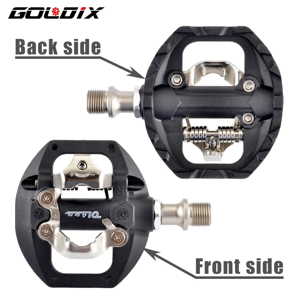 Goldix Mountainbike Clipless Pedale SPD-kompatibles MTB-Fahrrad ultraleichtes Nylon faser Aluminium legierung selbstsicher ndes Pedal