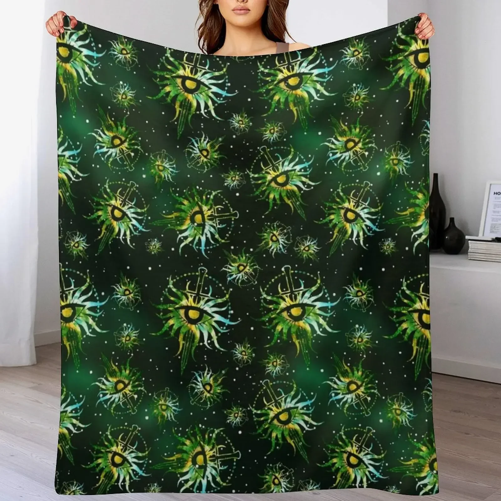 Inquisition The Dawn Will Come Dragon Hero Age Origins II Demon Cullen Casandra Varric Kirkwall Throw Blanket Travel Blankets