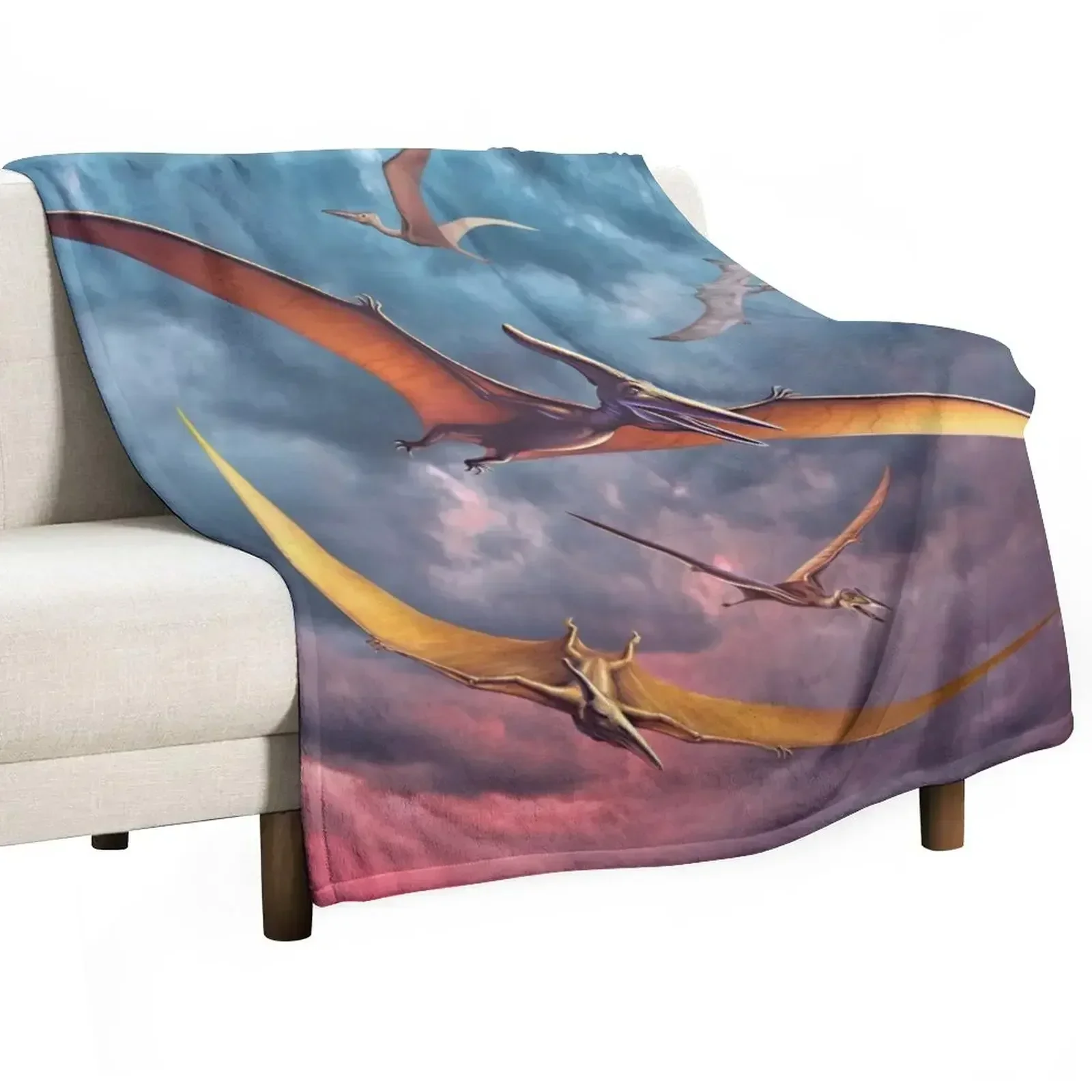 

Pterosaur Squadron Throw Blanket Hair bed plaid Bed Blankets