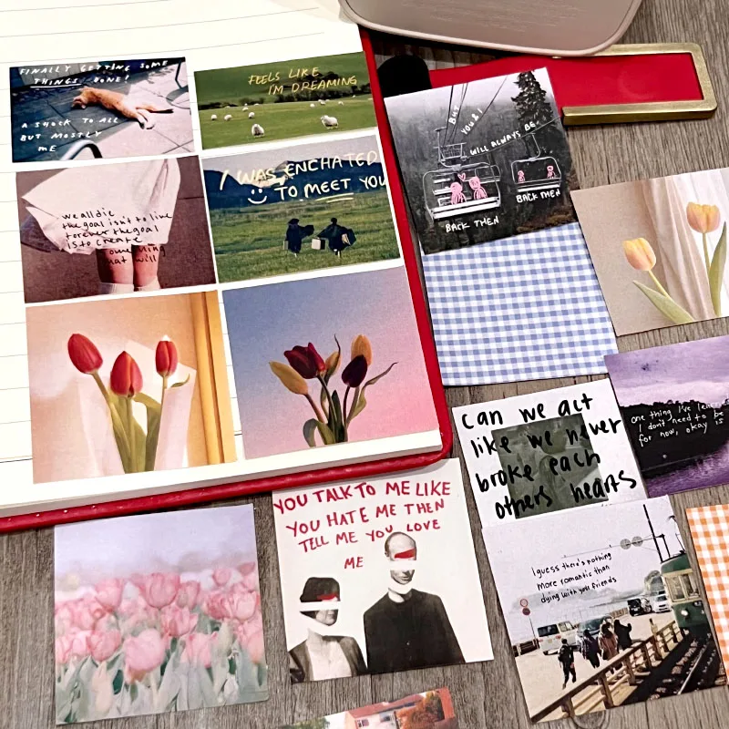 

18pcs Hand account grassland street corner flower literary sticker s And Scrapbooking book Student label Decorative kids toys