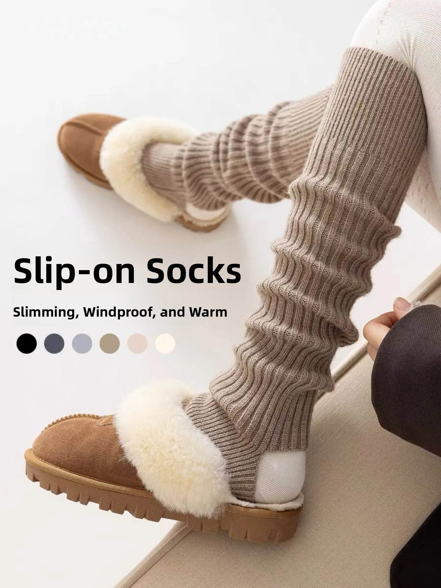 

Thiened Knitted Yoga Leggings Women's Autumn Winter Long Tube Sos High Waist Casual Scenarios Non-Mall Same as Pure E-com...