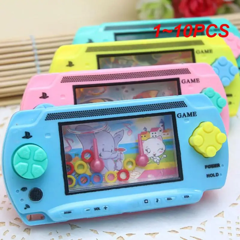 1~10PCS Handheld Mini Game Console Water Ring Children’s Children’s Childrens Toys Travel Games Ferrule Road Trip Essentials Kid