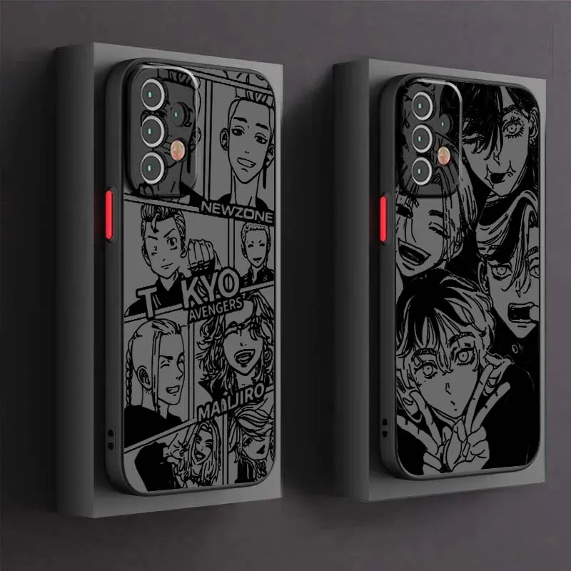 

Tokyo Revengers Popular For Samsung A73 A72 A71 A55 A54 A53 A52 A51 A35 A25 A15 A14 5G Frosted Translucent Phone Case