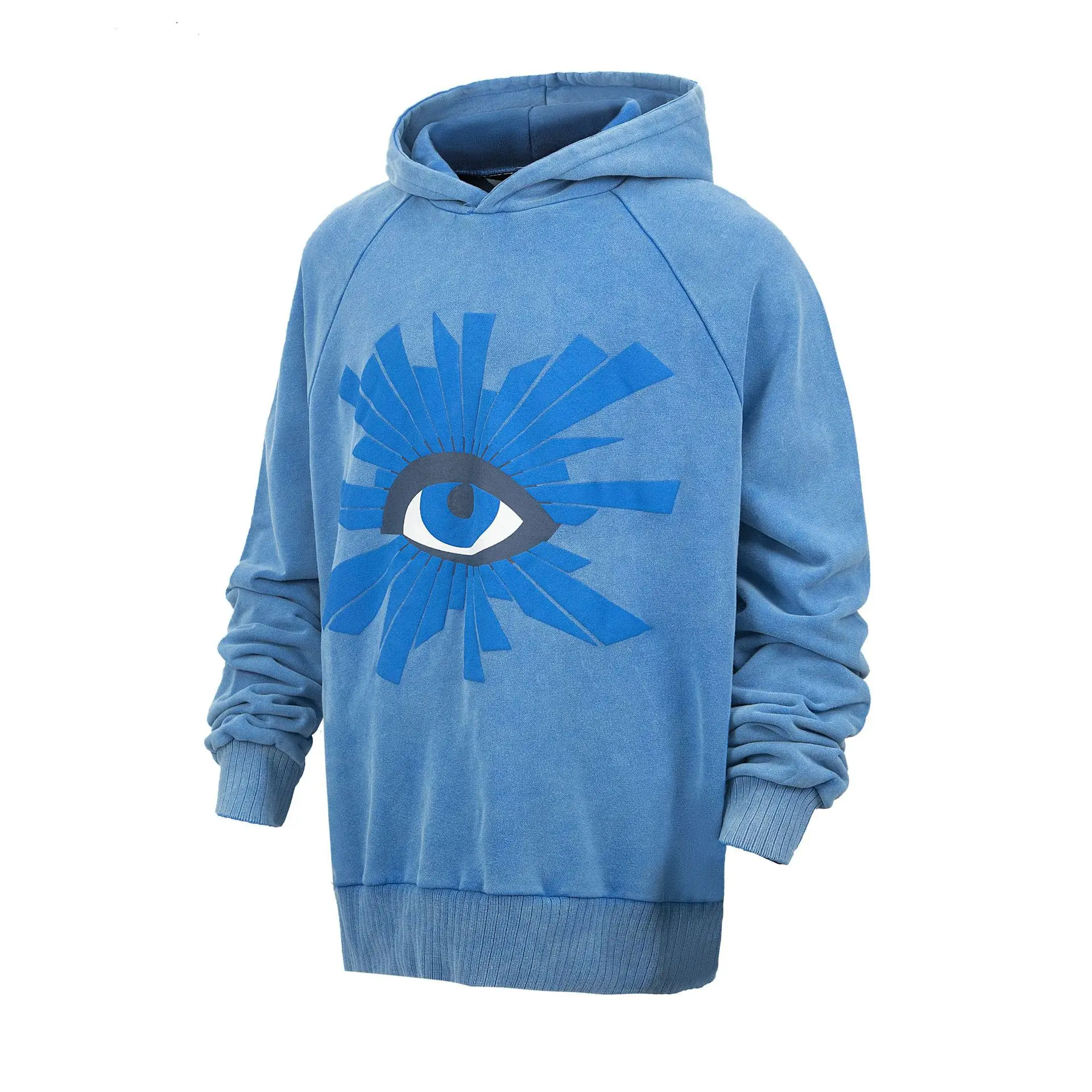 Top Quality House Of Errors 25SS Foam Print Hooded Sweatshirt Heavy Wash Aged Hoodie Fashion