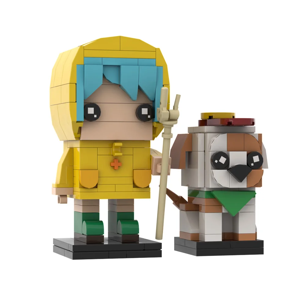 MOC Luce BrickheadZ Model Building Blocks Jubilee Year 2025 Design Religion Anime Girl Figure Vatican Mascot Bricks Toy Gift