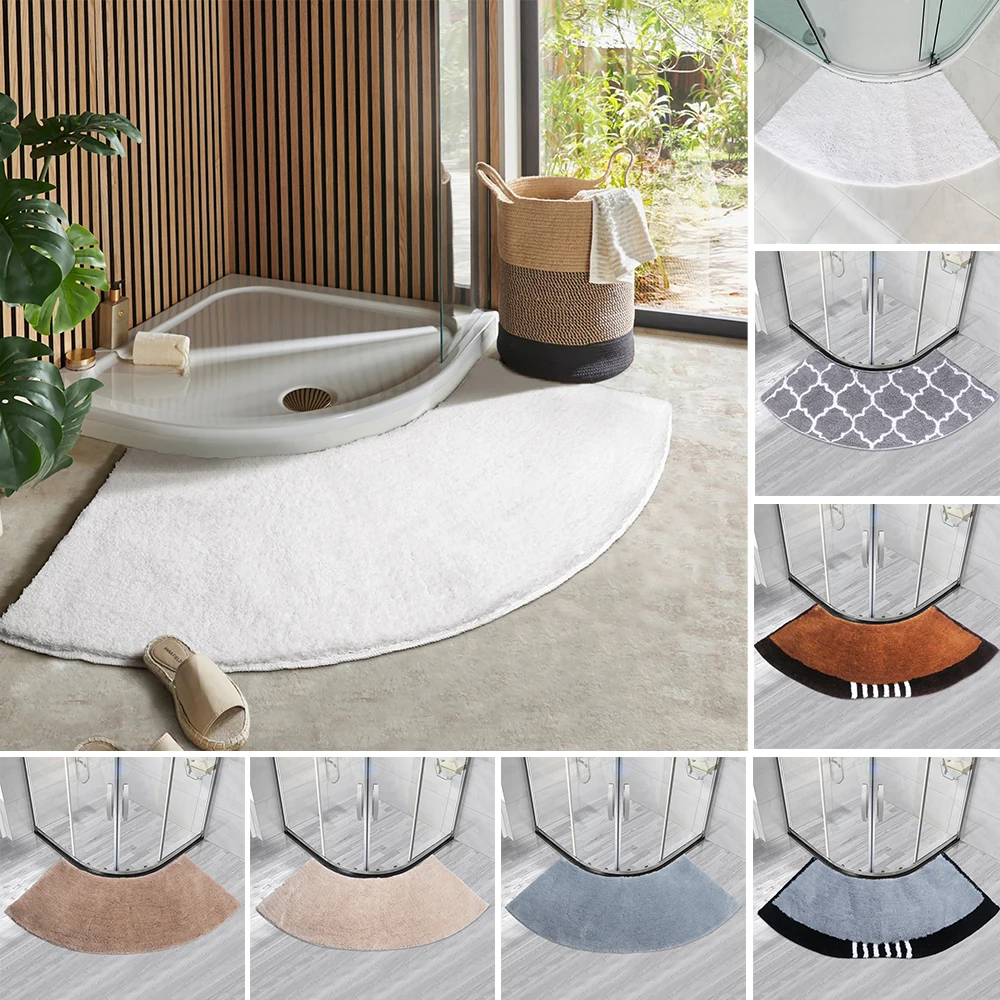 

Изогнутый впитывающий коврик для ванной, нескользящие ковры, коврик для унитаза и ванной комнаты, мягкий декор для гостиной, спальни, душа, коврики для ног Tapetes Para Baño