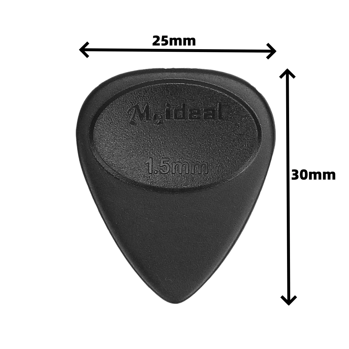 Miwayer Guitar Pick 0.46/0.70/0.85/1.0/1.2/1.5mm, 6Pcs Single Thickness or Mixed Sizes, ABS Anti-slip Matte Durable for Ukulele