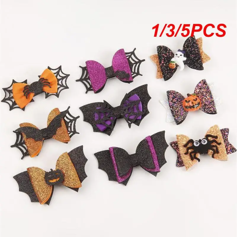 1/3/5PCS Butterfly Hair Clip Multifunction Unique Design Cloth In Demand Purple Necessary Halloween Girl Hair Clips Funny Card