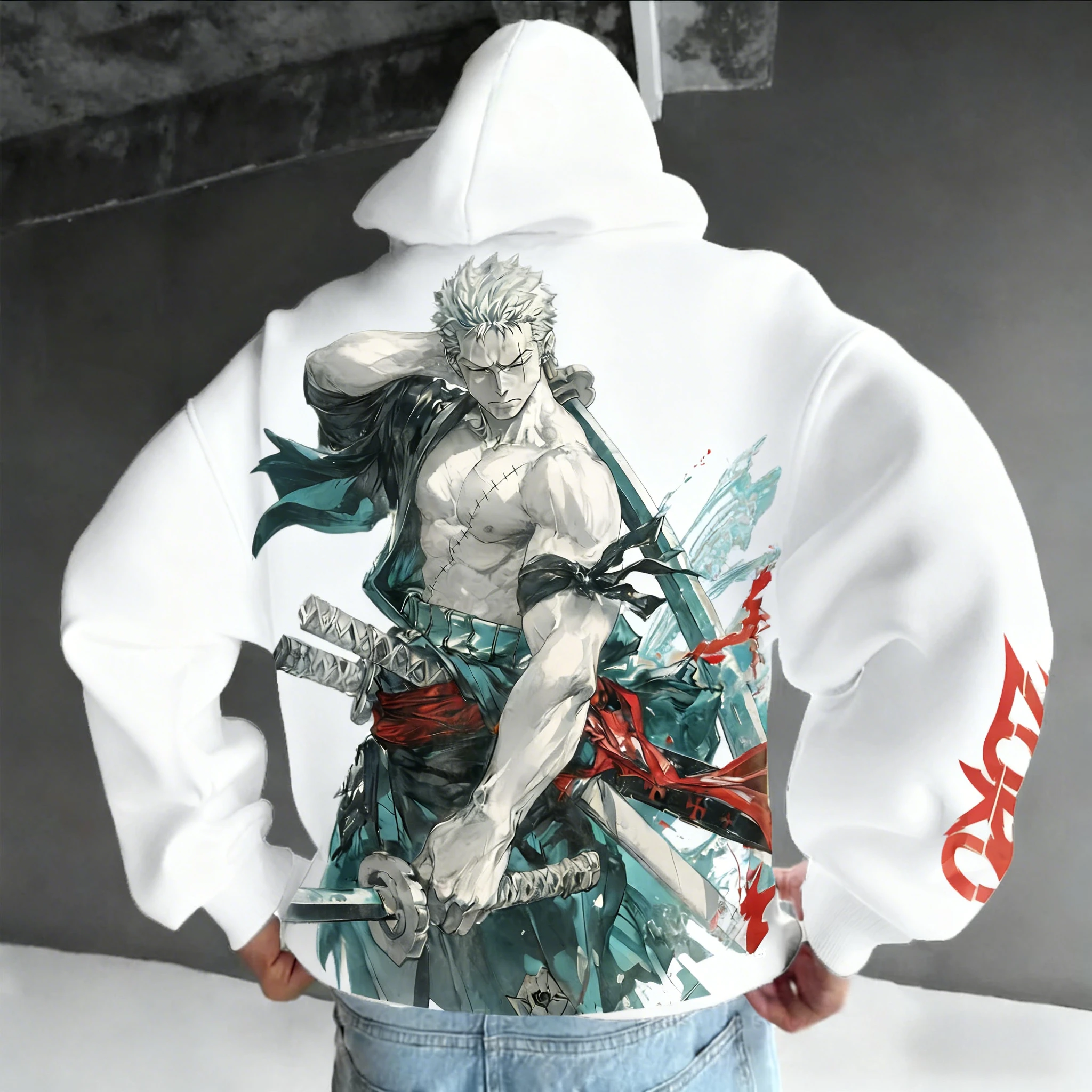 

The New One Piece Luffy Anime Print Loose Hoodie Is A Fashionable Pure Cotton Sweatshirt for Men and Women in Winter 2025