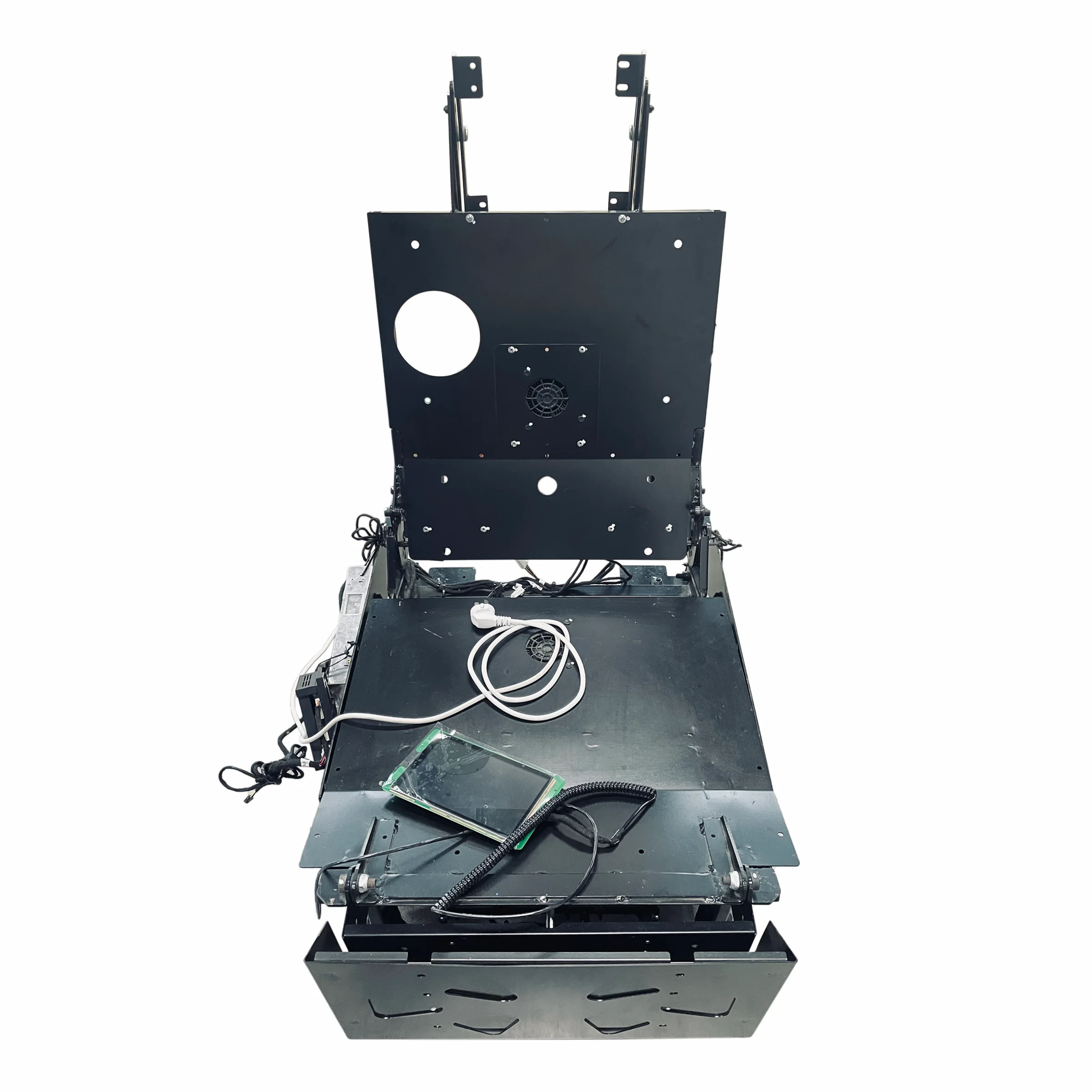 

Versatile sofa seat with electric slide, electric recliner and electronic leg rest