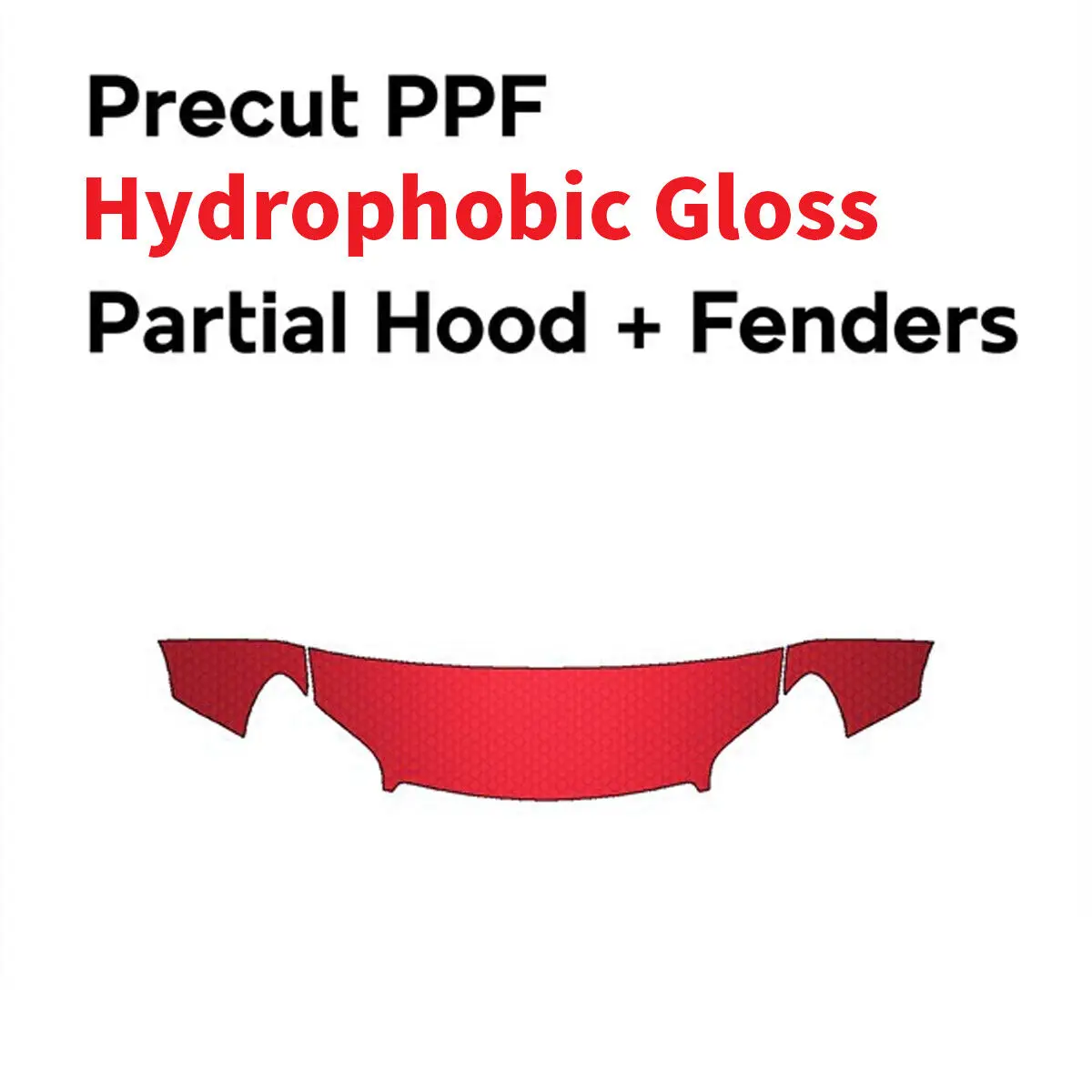 

Partial Hood Fenders Mirrors PreCut PPF Paint Protection Film Gloss DIY Clear Bra for Smart fortwo 2018-2019