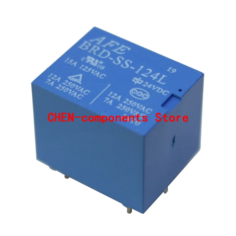 

2PCS NEW AFE Original Relay BRD-SS-124L 24V Bule 5PINS 12A 24VDC BRD Power Relay AFE conversion type