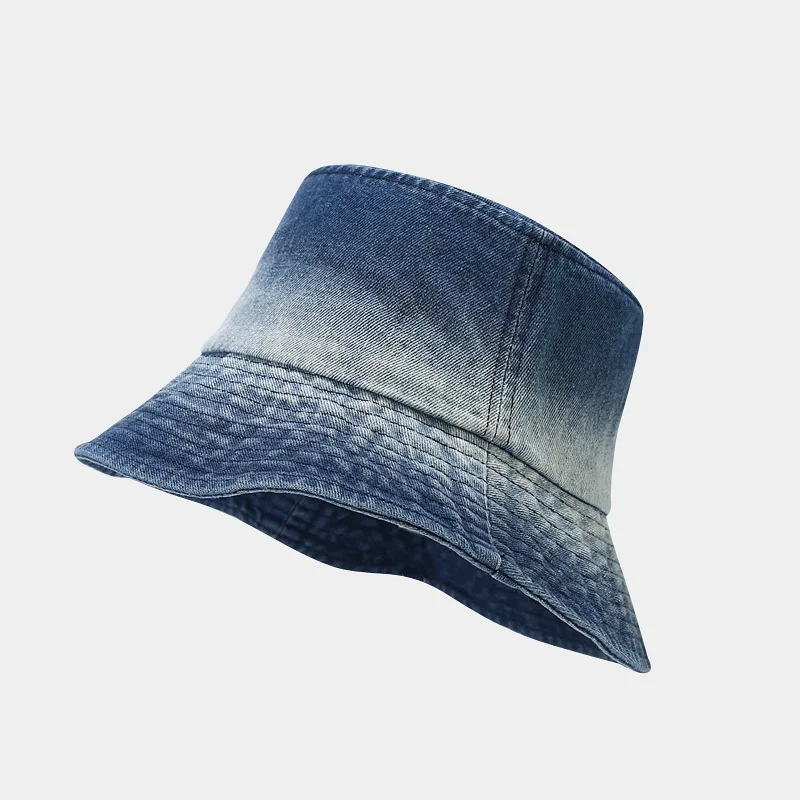 2023 Spring Autumn Denim Print Bucket Hat Fisherman Hat Outdoor Travel Sun Cap For Men And Women 109