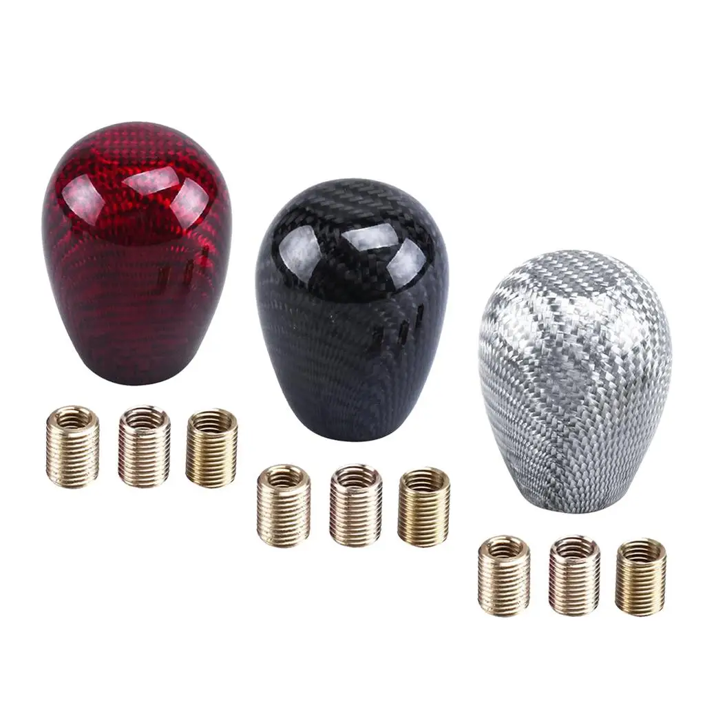 

Car Manual Round Ball Gear Knob, Lever, 3 Adapters, Universal