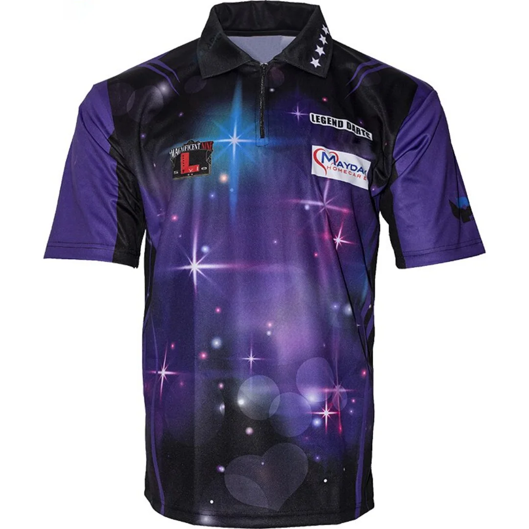 Legend Darts Official Lisa Ashton Purple Dartshirt Matchshirt Dart Shirt Spring Sports Men's T-Shirt Kid's Clothing Tee Woman