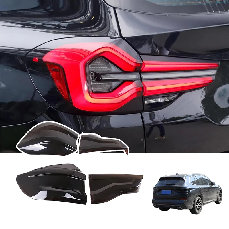 

For BMW X3 G01 2018-2021 Car Rear Lamp Shade Brake Indicator Light Reversing Lamp Blackened Tail Lamp Cover Accessories