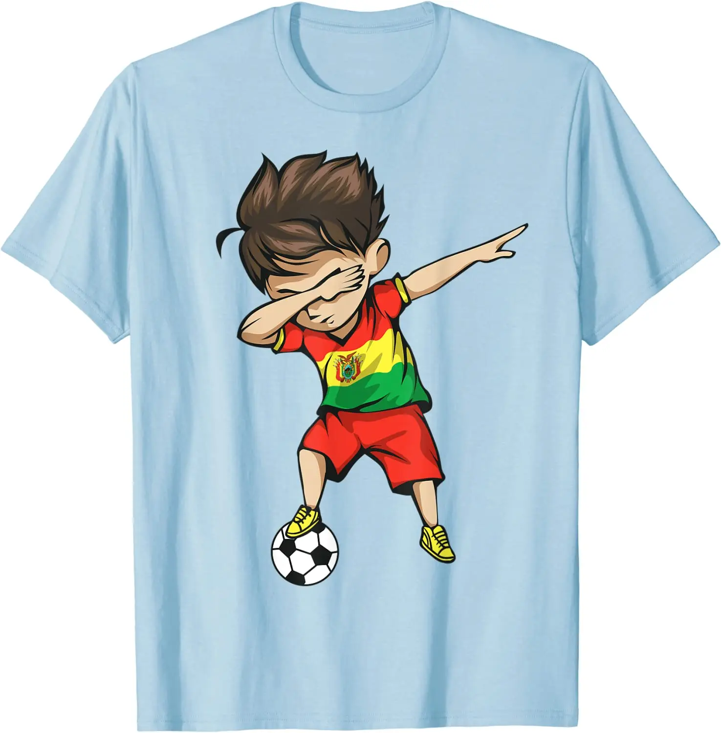 Dabbing Soccer Boy Bolivia - Bolivian Football Soccer T-Shirt