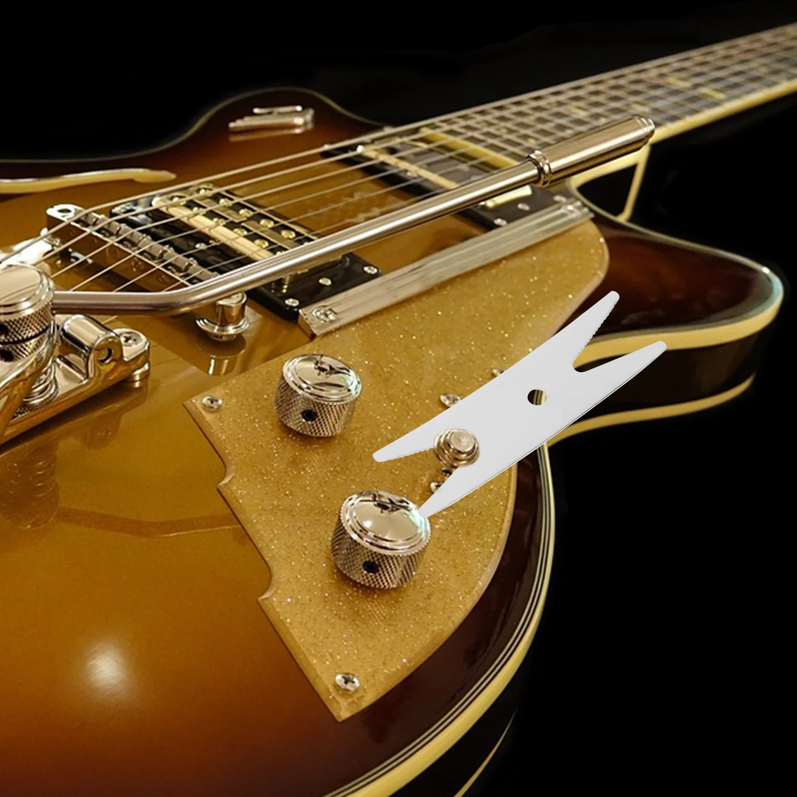 

Multi-Spanner Metal Wrench Guitar Bass Tightening Loosening Control Pots Jack Tuners Parts Accessories Silver Guitar Wrench