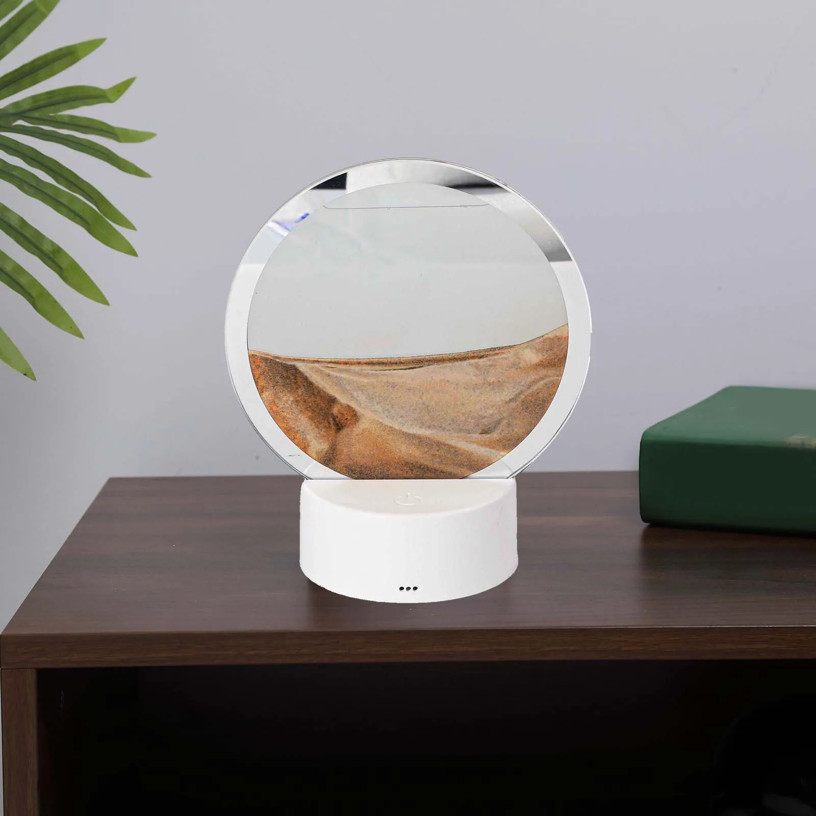 

Креативный светильник с зыбучим песком, динамический песочный светильник, ночник для спальни, декор для кафе-бара, красочный световой дисплей, 3D струящийся песочный светильник