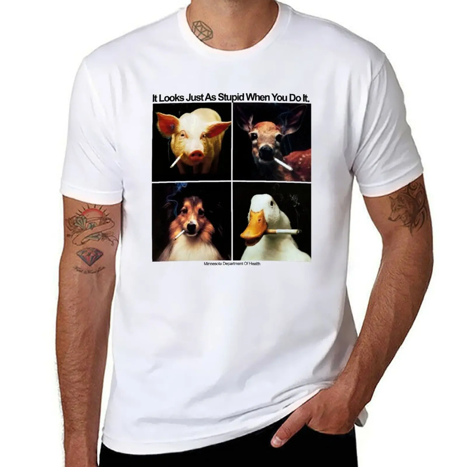 

It Looks Just As Stupid When You Do It T-Shirt cotton t shirts high quality t shirts for man cotton soft T-Shirt