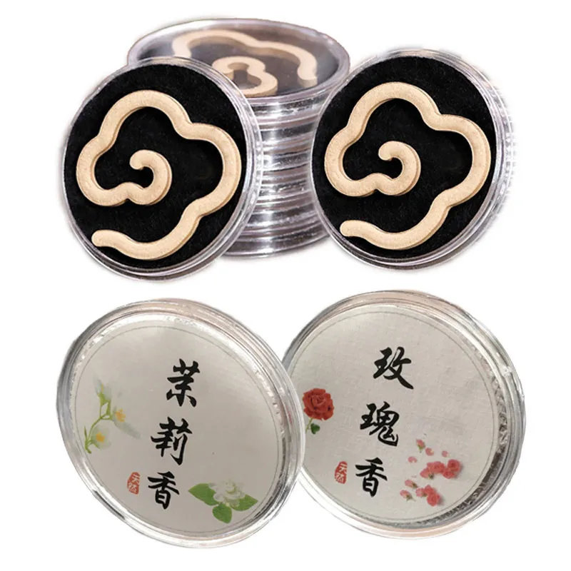 

10X 20X Natural non-stick auspicious cloud incense tablets small plate incense indoor aromatherapy refreshing jasmine rose