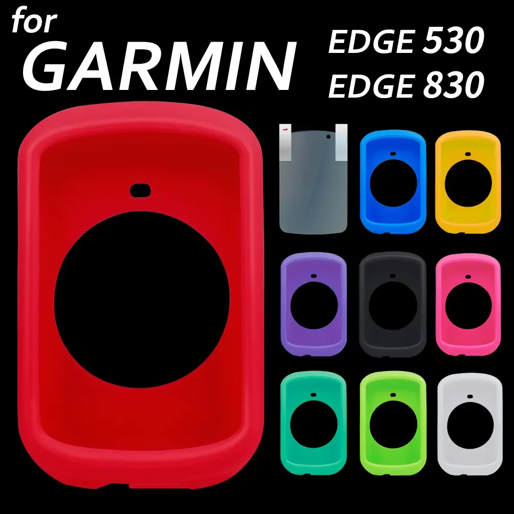 Garmin-funda protectora EDGE 530, cubierta protectora de silicona para ordenador de bicicleta, GPS, película de pantalla, 530, 830