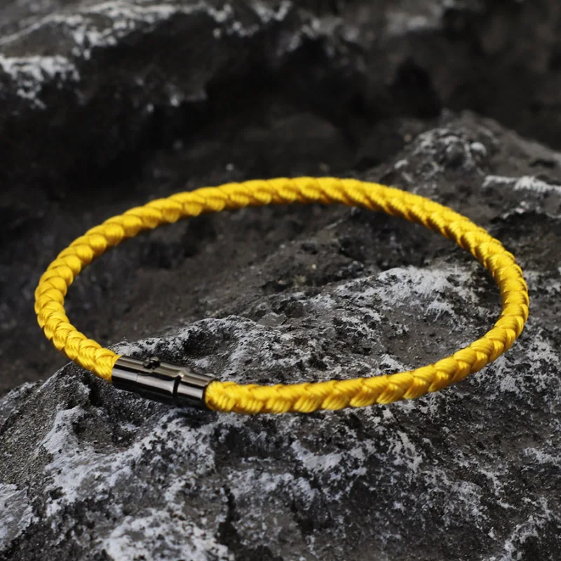 6Pcs/Set Handmade Rope Bracelet for Men Women Minimalist Woven Magnetic Clasp Bracelet Jewelry