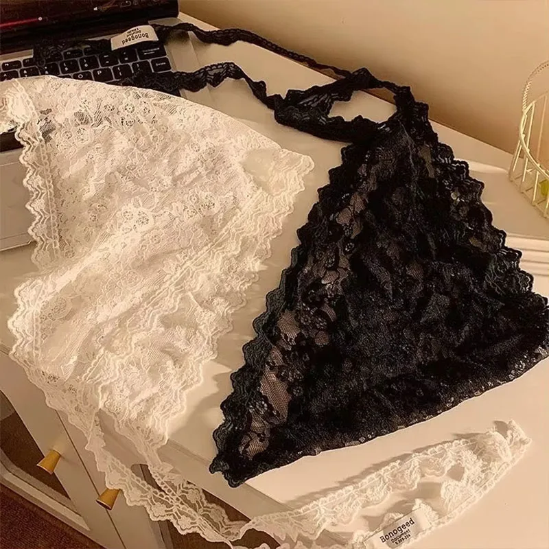 2 في 1 مثلث تنورة قصيرة نصف تنورة بعقب الستار تنورة الدانتيل تقليم المئزر لينة الدانتيل مكدسة Ins نمط الكورية النساء الحجاب #6