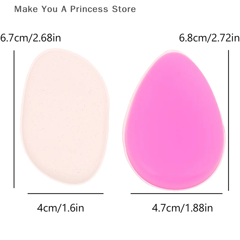 Éponge bouffante de poudre de Gel de Silicone souple, pour fond de teint cosmétique pour le visage, BB crème, sans poudre alimentaire, outils de maquillage