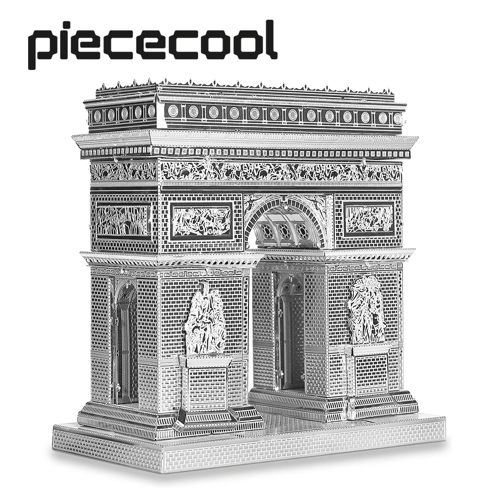 Piececool 3D Metal Puzzle Arc de Triomphe Building Kits Jigsaw for Teens DIY Model Kits Toy Birthday Gifts