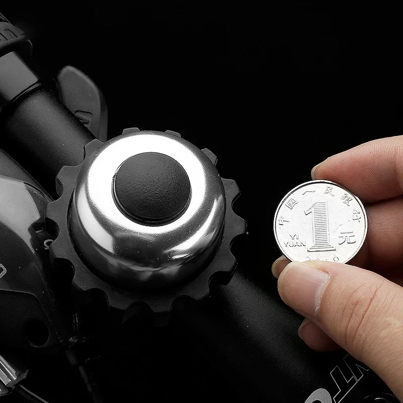 Aluminum Alloy Bicycle Bell Rotating Bike Bell Ring Speaker For Scooter Mini High Volume Mtb Bell Cycle Accessories