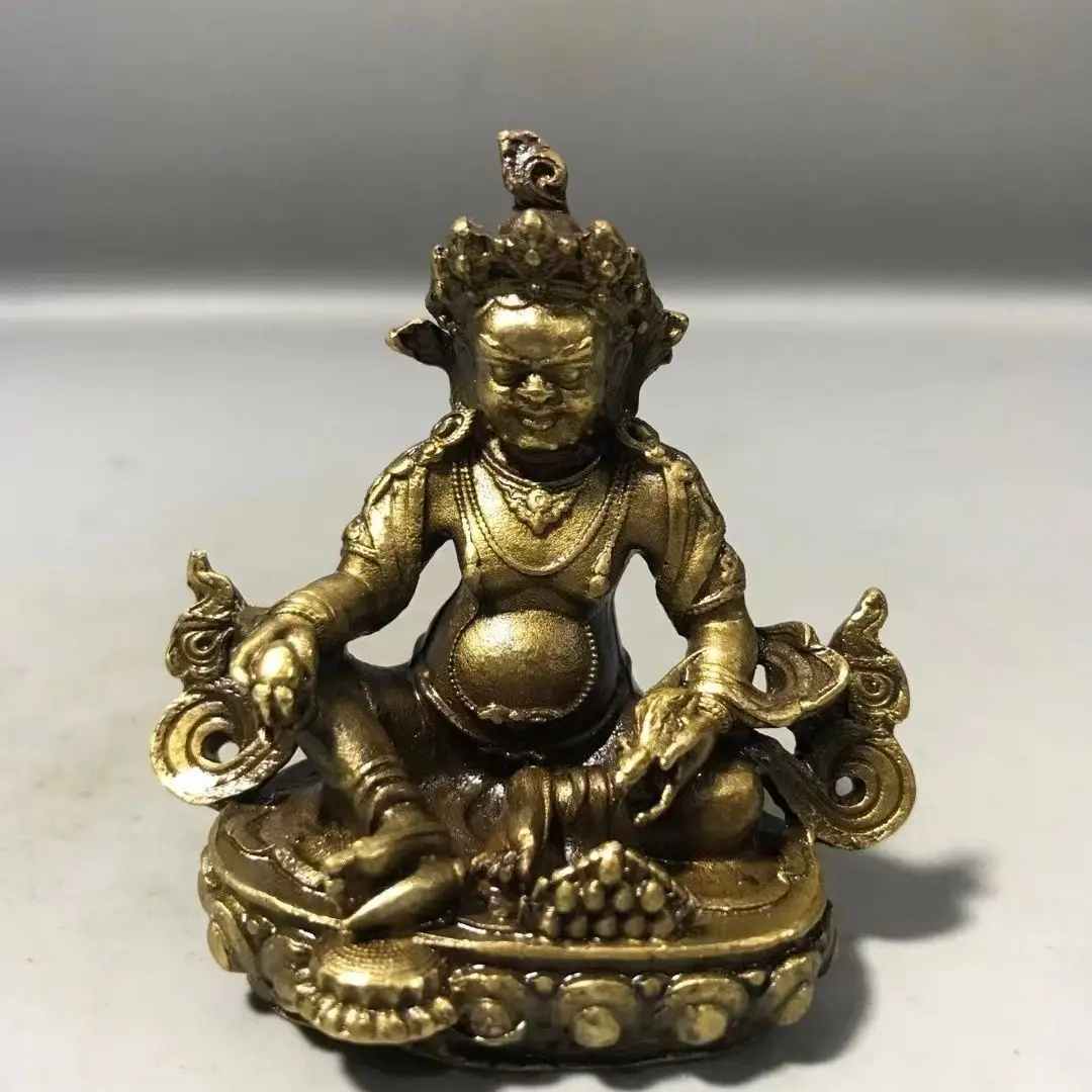 Yellow god of wealth buddha statue bodhisattva Statue Sculpture Figurines Home Garden Decoration Statues For House