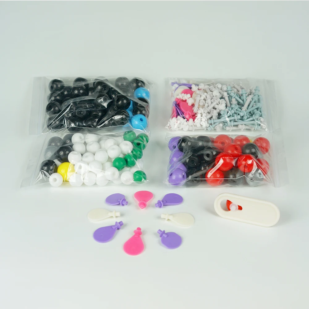 Advanced Chemistry Inorganic & Organic Molecular Model (307 PCS) Molecular Models Kit with Atoms, Bonds, Organic Inorganic Model