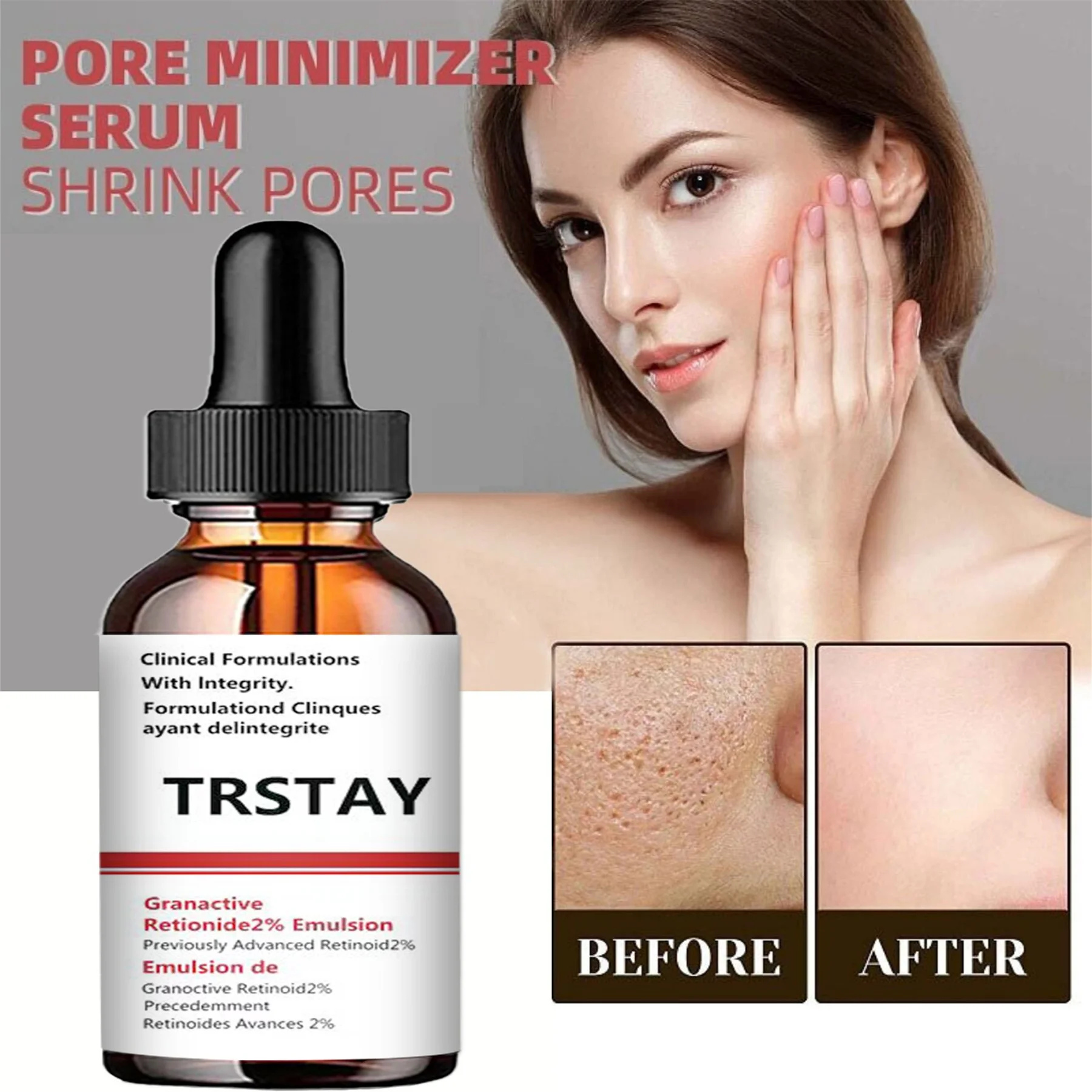 Pore Minimizer Serum For Face  Facial Pore Narrowing Serum Pore Contraction Tightens Essence Shrink Pores Tight lifting Serum