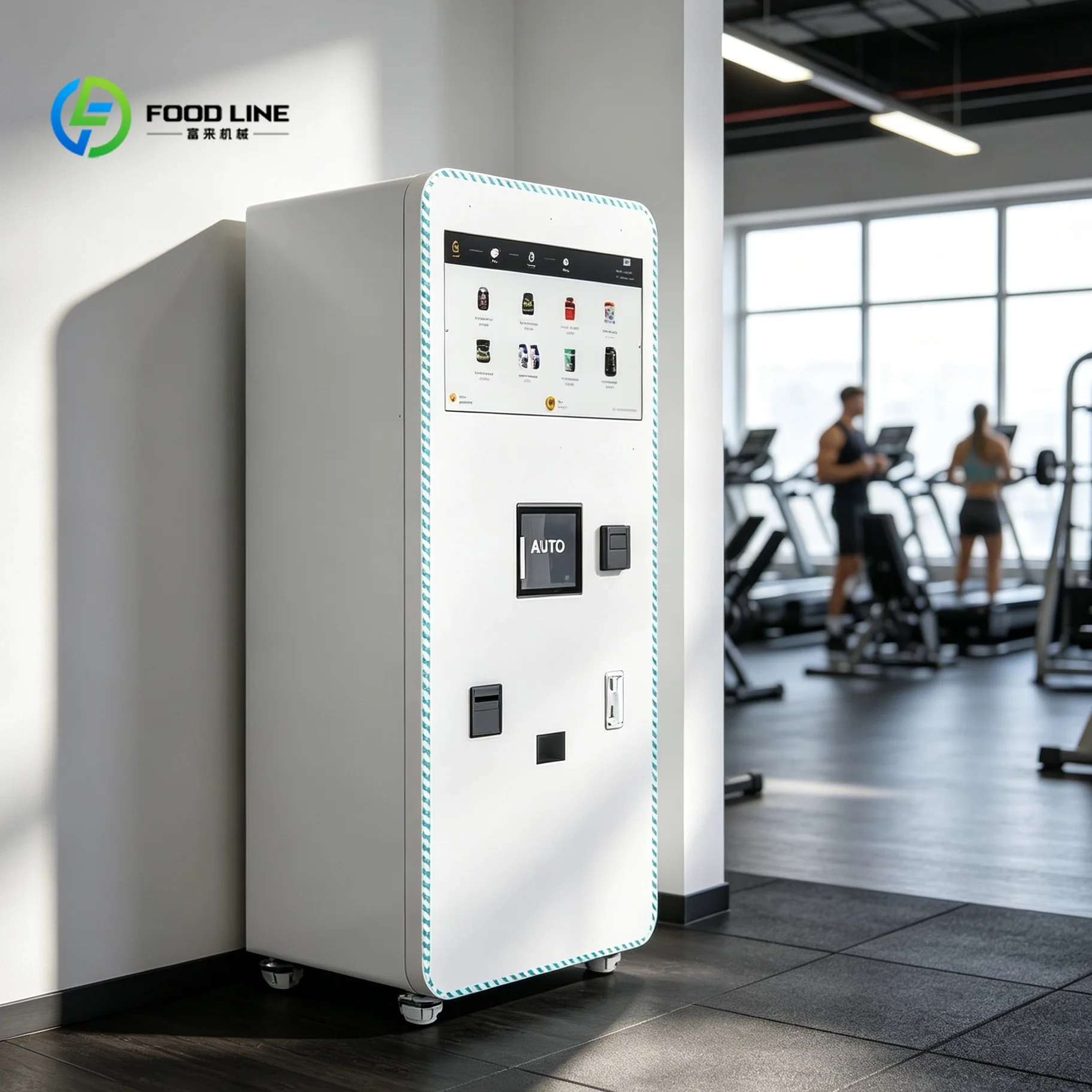 Customized Automatic Protein Shake Vending Machine Smart Touch Screen Gym Supplement Dispenser Cash Payment Cloud Control