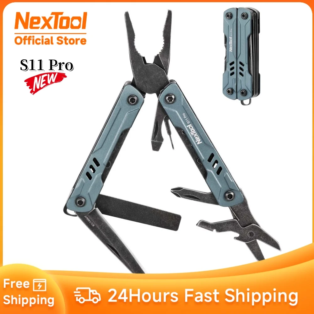 

NexTool Mini Sailor Pliers S11 Pro 12In1 Multi Tool Folding Scissors Screwdriver Portable EDC Knife Outdoor Equipment Hand Tools