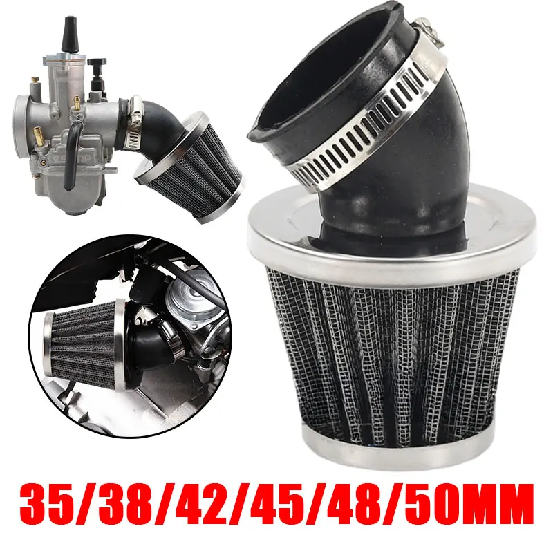 Filtro aria 35mm 38mm 42mm 45mm 48mm 50mmuniversal Fit for 50cc 110cc 125cc 140cc filtri aria Power Mesh Cone