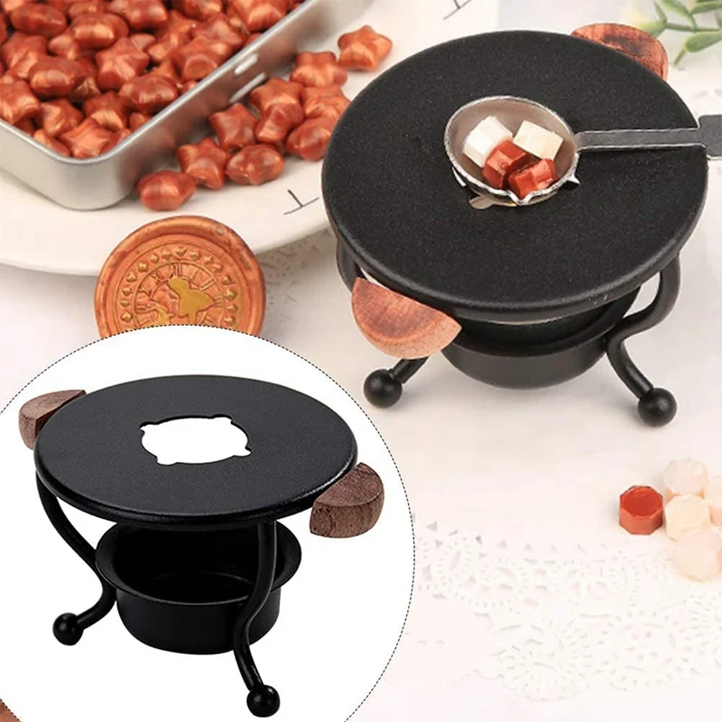 مجموعة ختم الشمع، مجموعة ختم الشمع، أداة ذوبان فرن الشمع لحفلات الزفاف، ختم مغلف الشمع - لا تشمل ملعقة