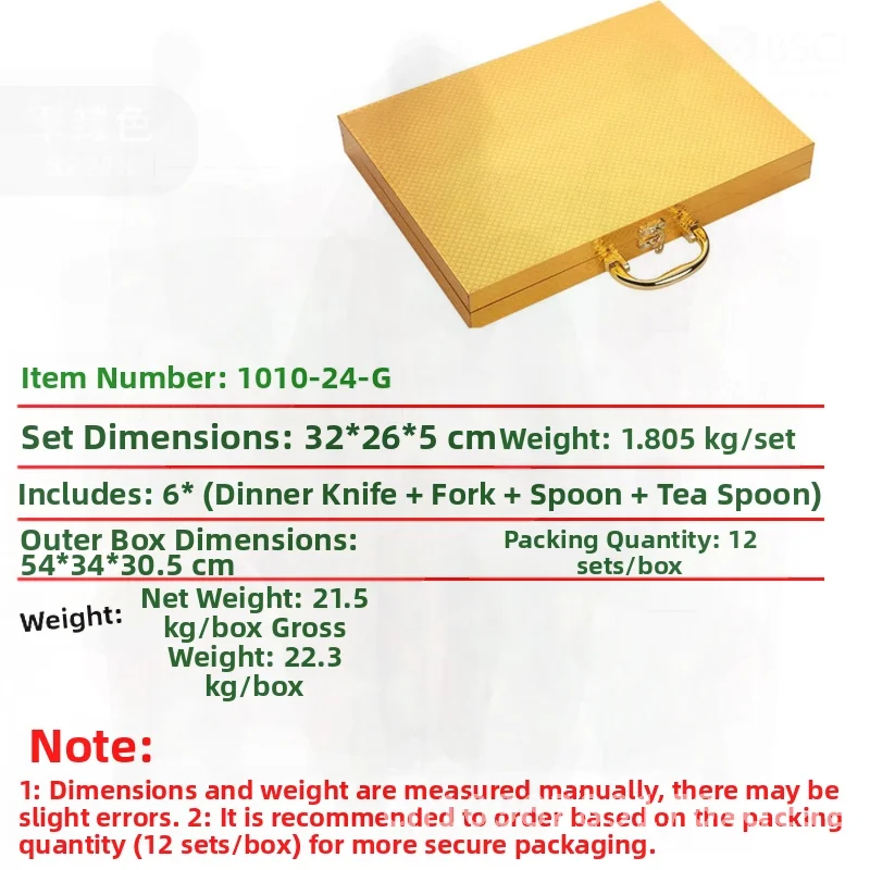 

Набор столовых приборов из нержавеющей стали из 24 предметов — современная минималистичная посуда, включая нож, вилку, ложку — серебро, золото, цвет розового золота