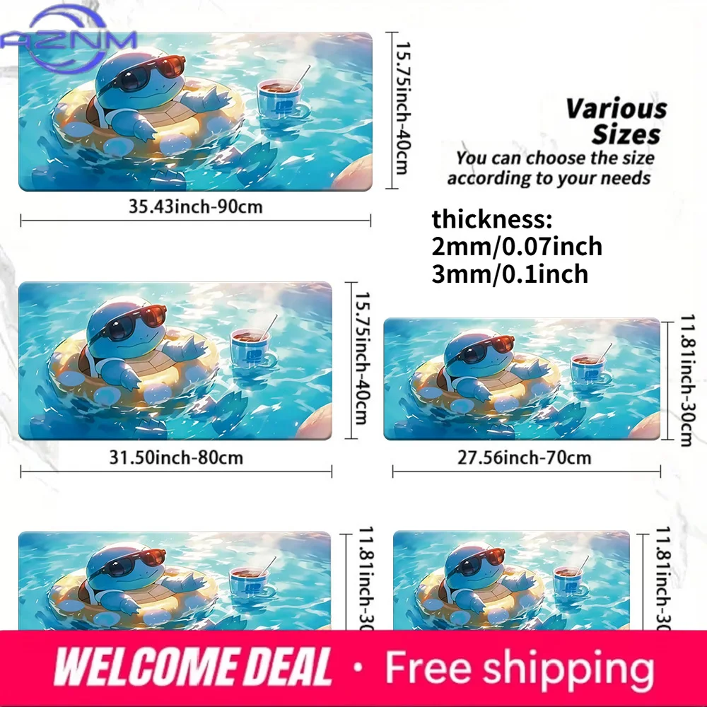 

Cool Summer Vibes Squirtle Pool Party Pokémon Gaming Mouse Pad