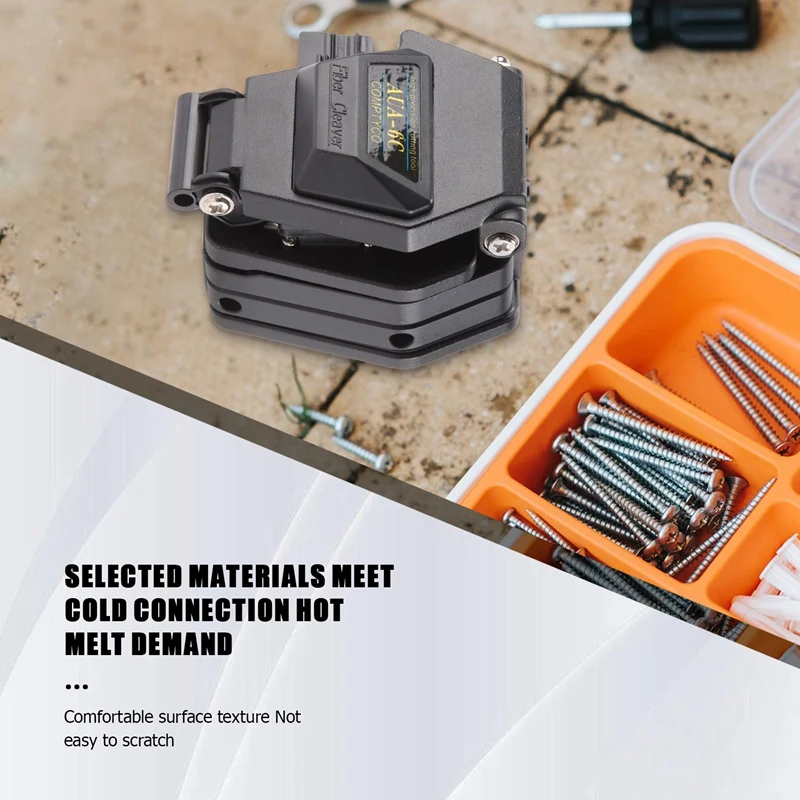 Fiber Cleaver AUA-6C Cable Cutting Knife FTTT Fiber Optic Knife Tools Cutter High Precision Cleavers 16 Surface Blade