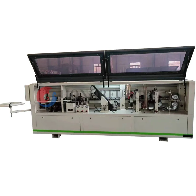 Small Woodworking Machinery MDF Edgebander Veneer Wood Automatic Soft Forming Edge Banding Machine