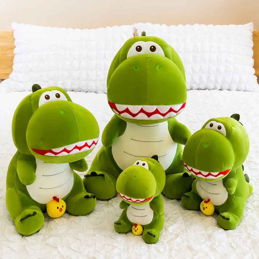 Kawaii Plush Toys Stupid Chicken Dinosaur Pillows Cute Plushies Soft Animals Stuffed Toys for Girls Kids Cushion Birthyday Gift