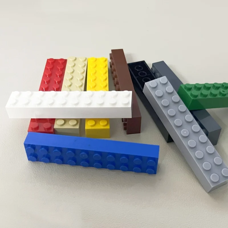 10 pçs/set 2x10 tijolos grossos coloridos em massa educação criativa montado moc 3006 tecnologia diy edifícios bloco brinquedo acessórios