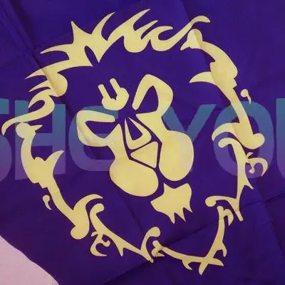 Anime Movie WOW Horde Alliance Banner Flag Home Decoration Cosplay Accessory 30cm * 48cm