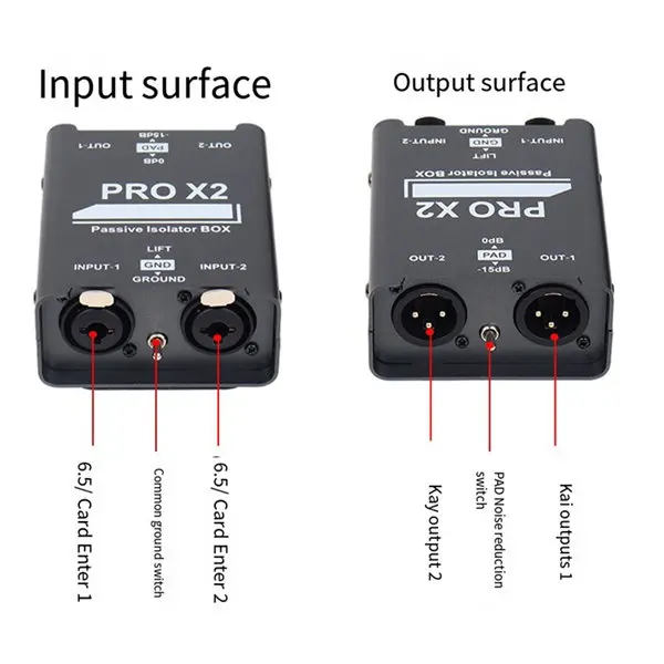 양방향 오디오 아이솔레이터, 오디오 전류 제거기, XLR 6.5, 퍼멀로이 아이솔레이터, 믹서 라이브 방송, 신제품