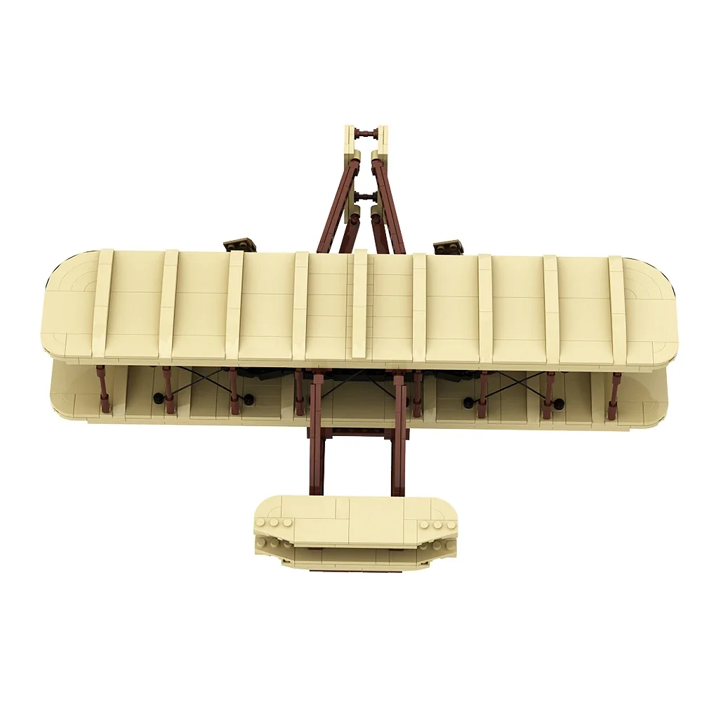 MOC الفضاء رايتس الطيارة نموذج طائرة طائرة بنة رايتس براذرز فلايرز الطوب ألعاب تعليمية للأطفال هدية