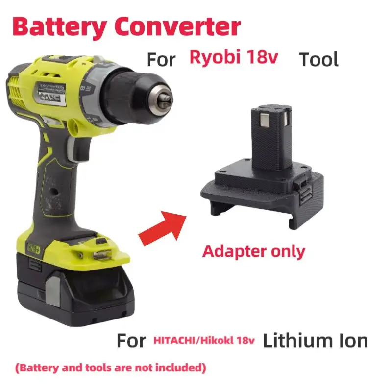 

Battery Adapter for Hitachi 18v Lithium Battery Converter To Ryobi 18v ONE 18v Cordless Drill Tool Converter(Only Adapter)